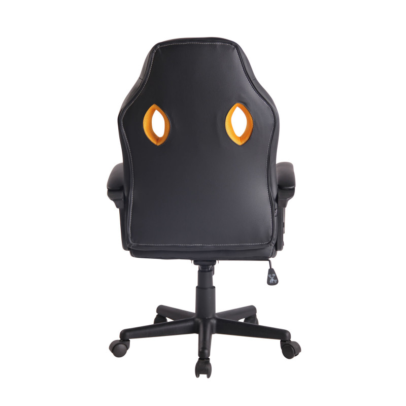 Sedia Gaming Elbing In Similpelle Nero/giallo