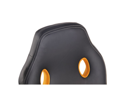 Chaise de bureau Elbing, noir/jaune