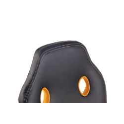 Chaise de bureau Elbing, noir/jaune