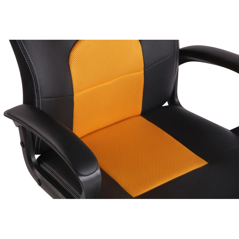 Sedia Gaming Elbing In Similpelle Nero/giallo