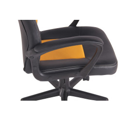 Sedia Gaming Elbing In Similpelle Nero/giallo