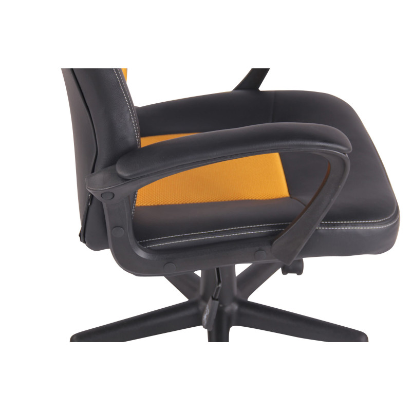 Sedia Gaming Elbing In Similpelle Nero/giallo