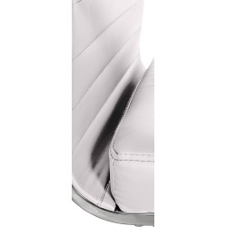 Fauteuil de bureau Amadora, similicuir, blanc