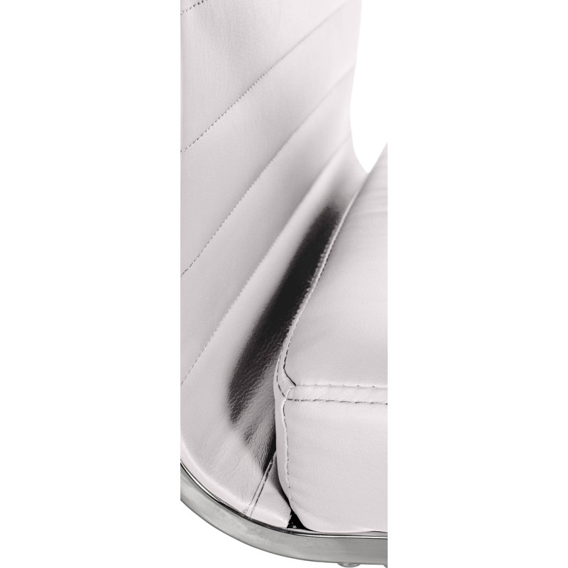 Fauteuil de bureau Amadora, similicuir, blanc