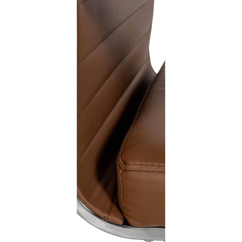 Sedia Da ufficio Amadora marrone chiaro,Finta pelle