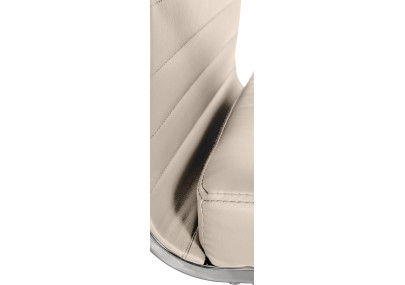 Silla De Oficina Amadora en polipiel o tela Crema,Simil cuero
