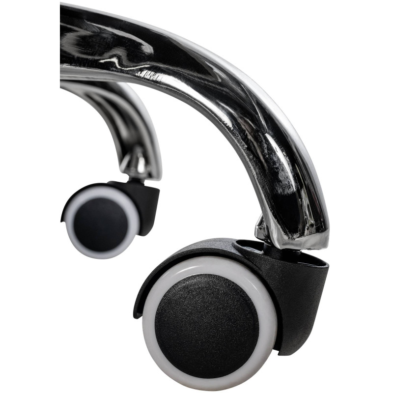 Fauteuil de bureau Amadora en similicuir gris