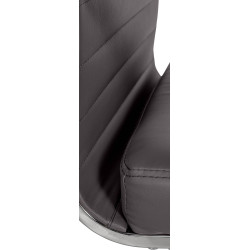 Silla De Oficina Amadora en polipiel o tela Gris,Simil cuero