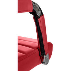 Silla De Oficina Amadora en polipiel o tela Rojo,Simil cuero