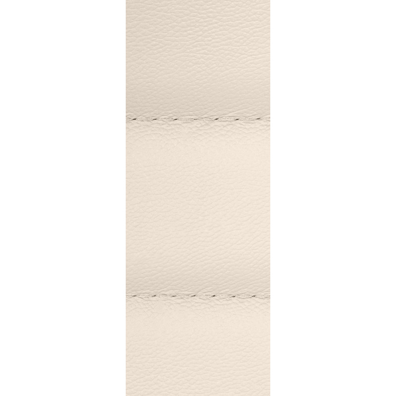 Silla de oficina Mollis de cuero auténtico Crema