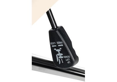 Fauteuil de bureau Mollis en cuir véritable crème