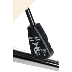 Fauteuil de bureau Mollis en cuir véritable crème