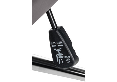 Fauteuil de bureau Mollis en cuir v?ritable gris