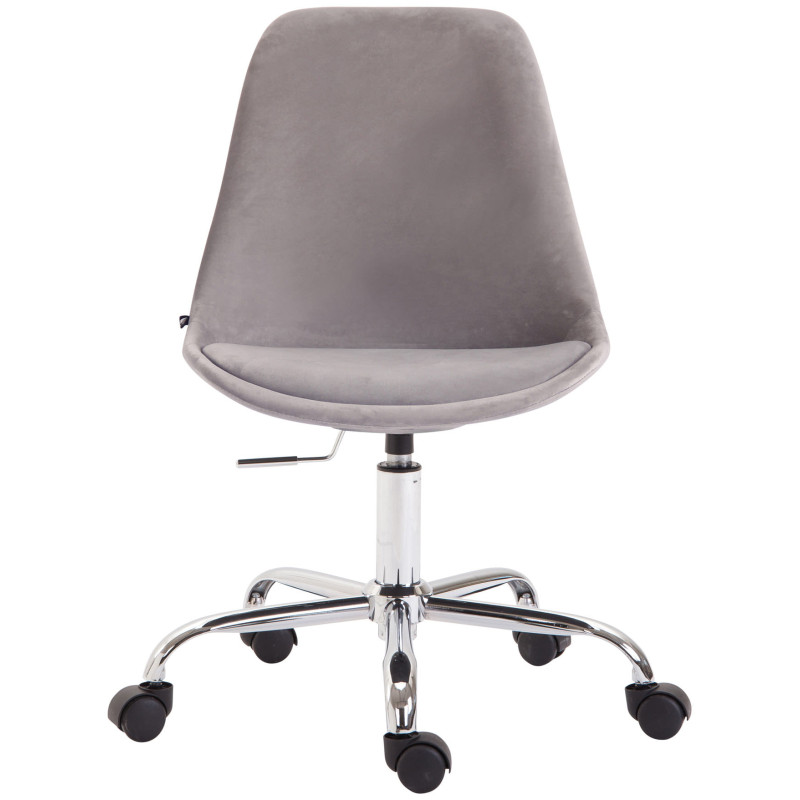 Fauteuil de bureau Toulouse en velours gris