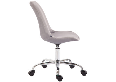 Silla De Oficina Toulouse En Terciopelo Gris