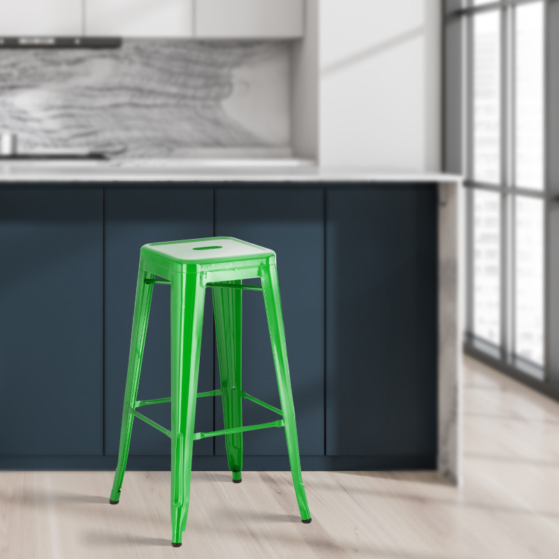 Tabouret de bar Joshua vert