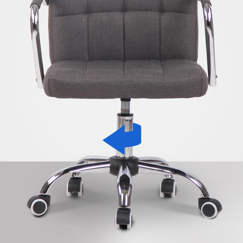 Silla De Oficina Terni Gris oscuro,Tela