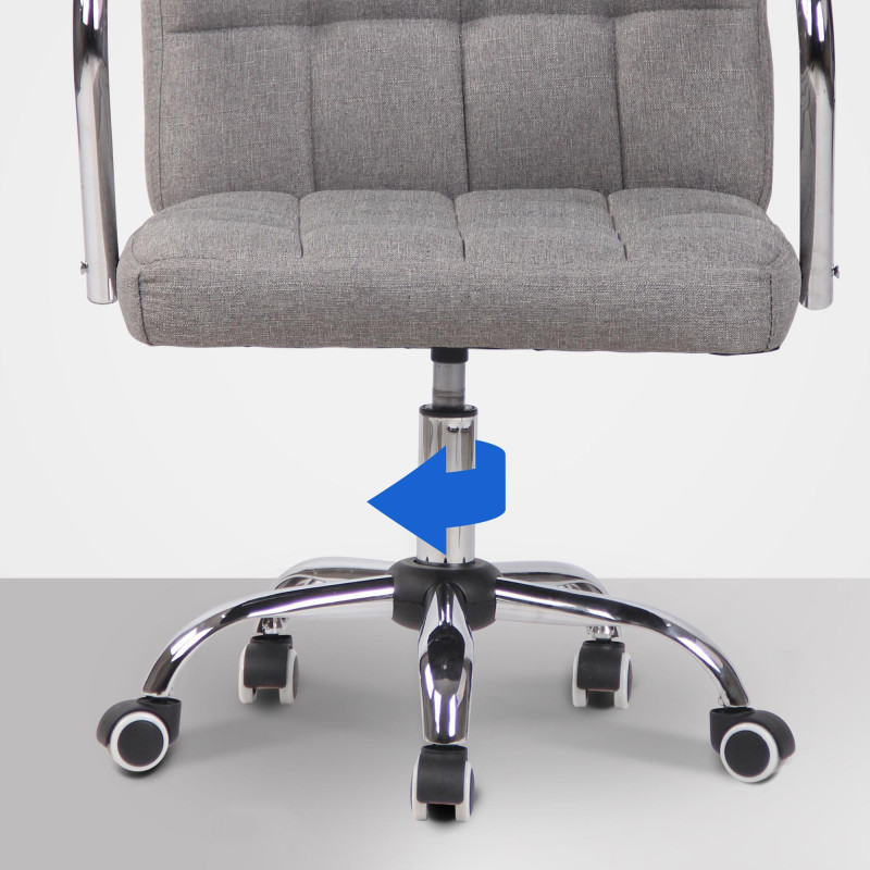 Silla De Oficina Terni Gris,Tela