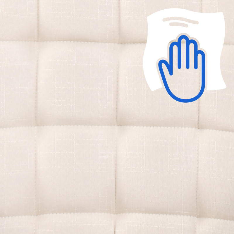 Silla De Oficina Terni Crema,Tela