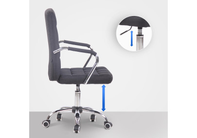 Silla De Oficina Terni Negro,Tela