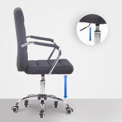 Silla De Oficina Terni Negro,Tela