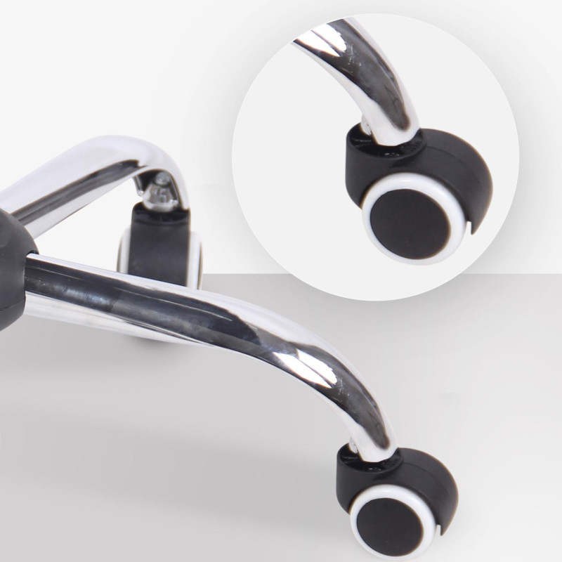 Chaise de bureau Terni, tissu, noire