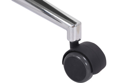 Ensemble de 2 tabourets de bar Franklin, ronds, en tissu, bleu naturel