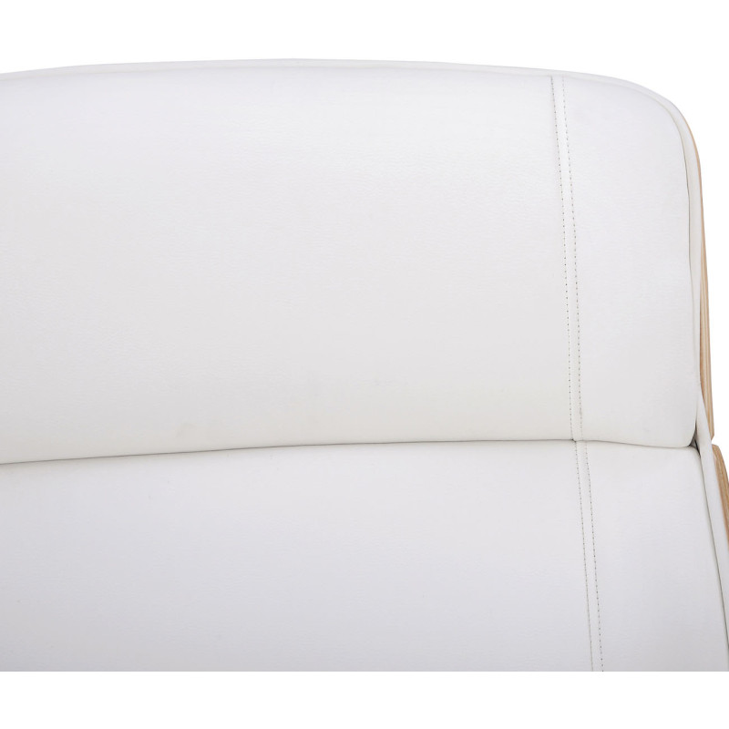 Ensemble de 2 tabourets de bar Franklin, ronds, en tissu, vert cappuccino