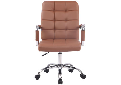 Silla de Oficina Deli Pro Cuero Sintético Marrón claro