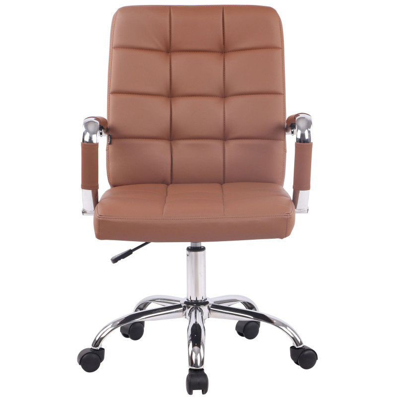 Sedia da ufficio Deli PRO in similpelle marrone chiaro