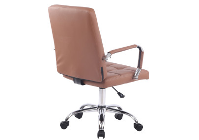 Silla de Oficina Deli Pro Cuero Sintético Marrón claro