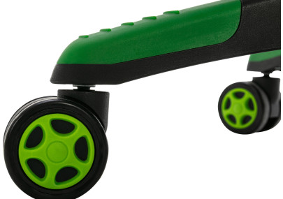 Silla de oficina Clovis en polipiel Negro/verde