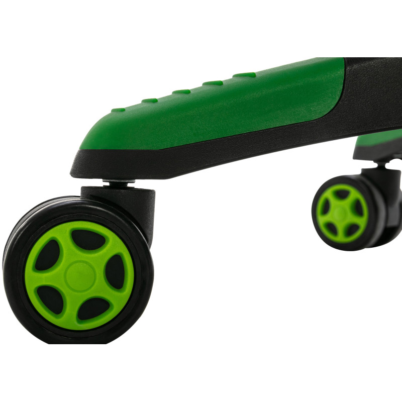 Silla de oficina Clovis en polipiel Negro/verde