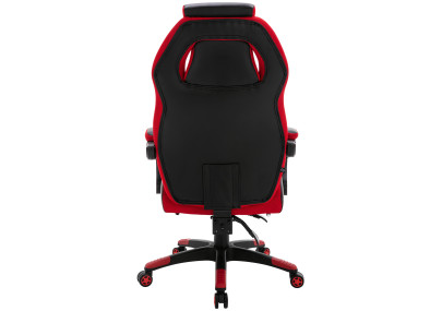 Silla de oficina Clovis en polipiel Negro/rojo