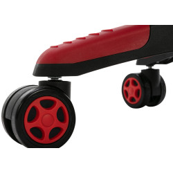 Silla de oficina Clovis en polipiel Negro/rojo