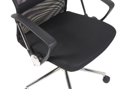 Silla De Oficina Korba En Malla Negro