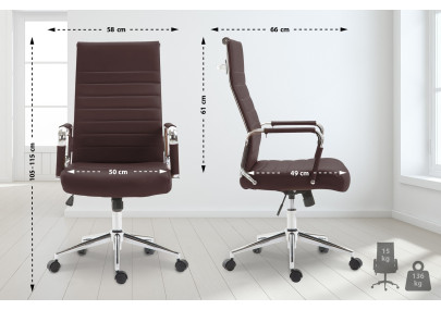 Silla De Oficina Kolumbus Marrón