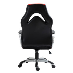 Silla de oficina Foxton en polipiel Negro/rojo