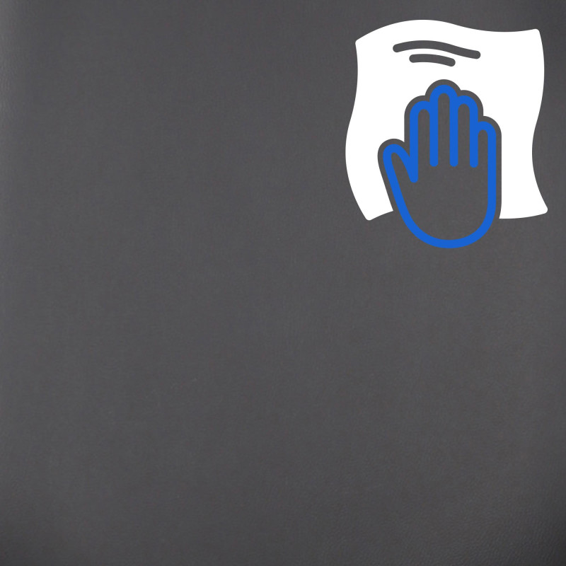 Chaise de bureau Burbank, similicuir, noyer/noir