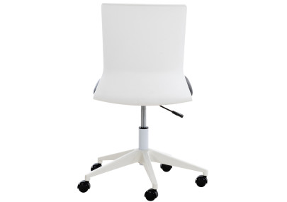 Chaise de bureau Apolda, similicuir, noire