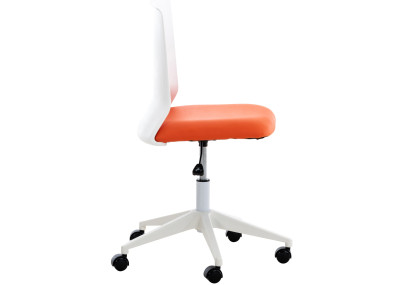 Silla De Oficina Apolda Naranja,Simil cuero