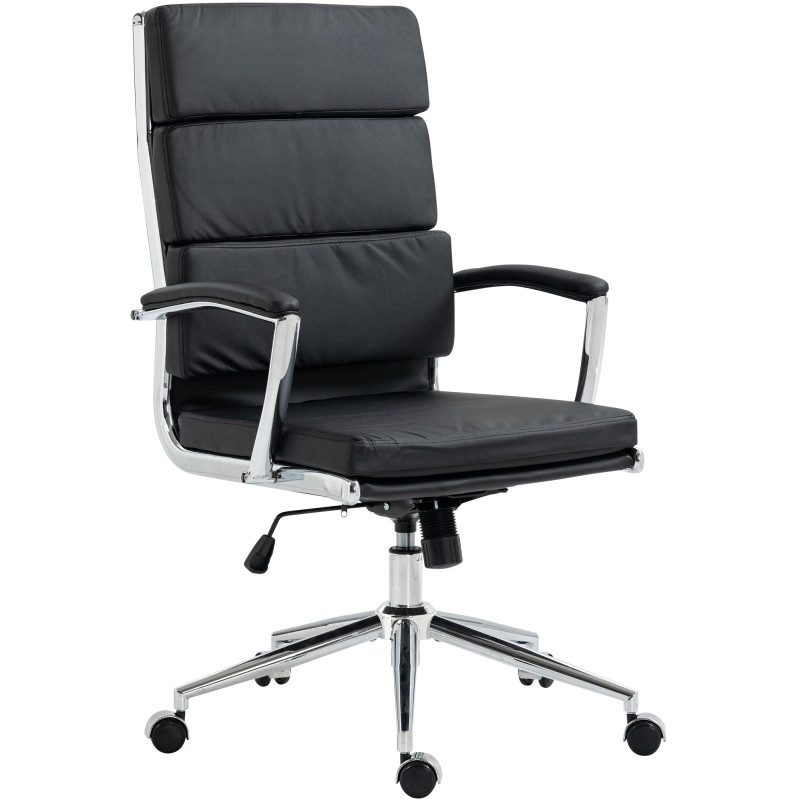 Silla de oficina Cleveland Simil cuero,Negro