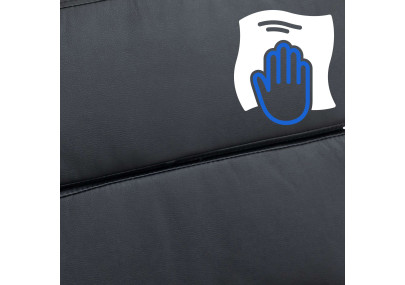 Silla de oficina Cleveland Simil cuero,Negro