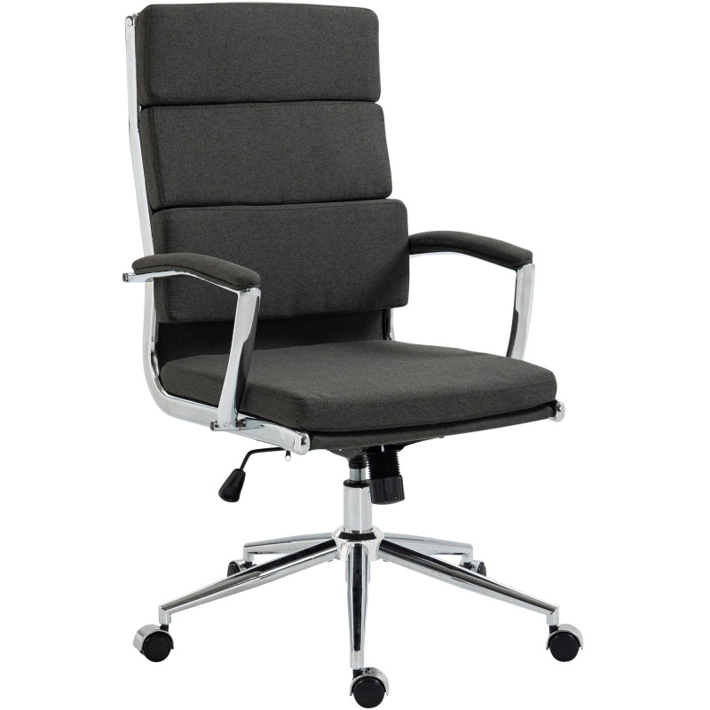 Silla de oficina Cleveland Tela,Gris oscuro