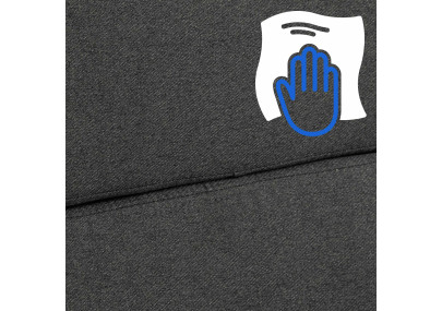 Silla de oficina Cleveland Tela,Gris oscuro