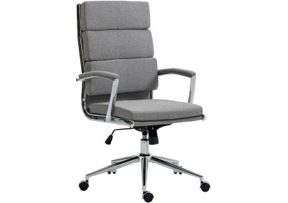 Chaise de bureau Cleveland, tissu gris