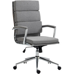 Chaise de bureau Cleveland, tissu gris