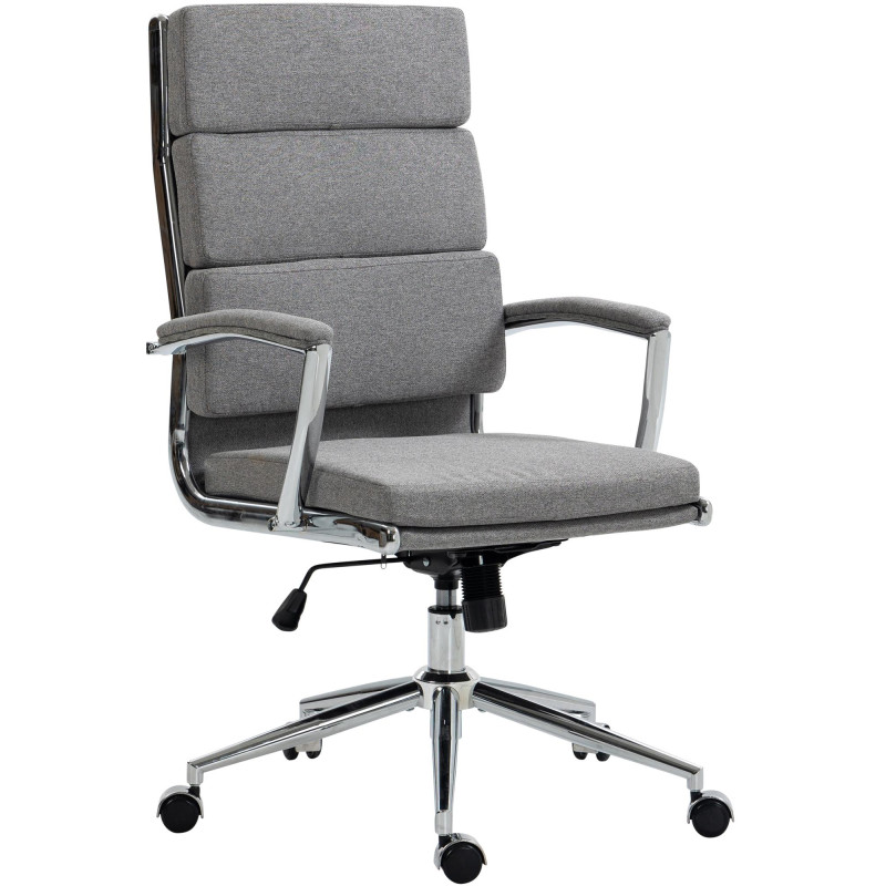 Chaise de bureau Cleveland, tissu gris