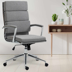 Silla de oficina Cleveland Tela,Gris