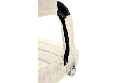 Silla De Oficina Amadora en polipiel o tela Crema,Tela